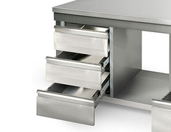 Worktable ECO Stainless steel- 800x600mm - with undershelf without upstand