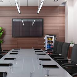 Konferencijski hladnjak - 310 mm - 75 l - uski - s digitalnim termostatom - s 1 staklena vrata & LED osvjetljenjem