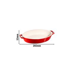 STAUB | CERAMIQUE - Grytform - 230mm - keramik - körsbärsröd