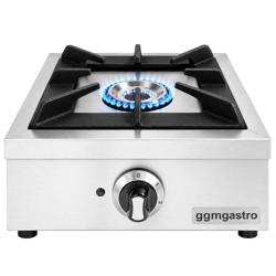 Fornello A Gas 8,5 KW Con Bruciatore In Ghisa - Diametro 50 Cm, Struttura In Acciaio, Rubinetto Di Regolazione, Per Uso Esterno O Professionale