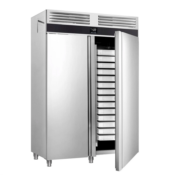 Pekarski zamrzivač od nehrđajućeg čelika PREMIUM - EN 600x400 - 1700 litara - Sa 2 vrata