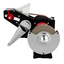 F. DICK | SM-130 Wet Belt Knife Sharpener – Belt 1000×50 mm – Ø200×25 mm Wheel – 400 W – Red