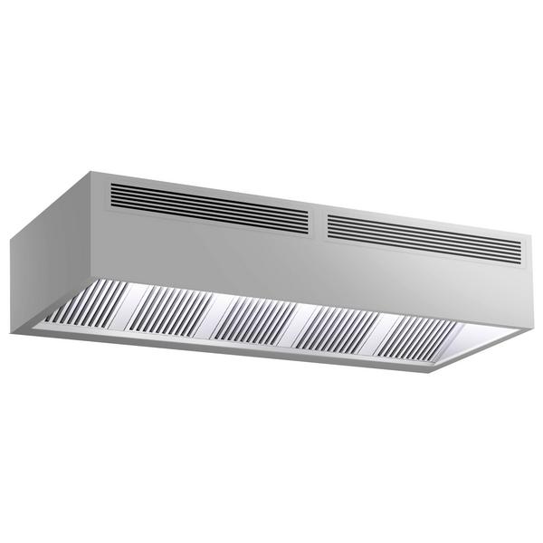 Induction box hood -  2800mm - with filter