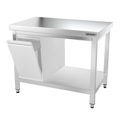 Worktable PREMIUM stainless steel - 1000x600mm - with undershelf & bracing