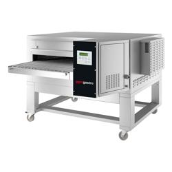 Commercial Electric conveyor oven – 200 pizzas/hour - Ø 30 cm - 1000 mm belt - 44.9 kW - Stand, heat‑resistant window