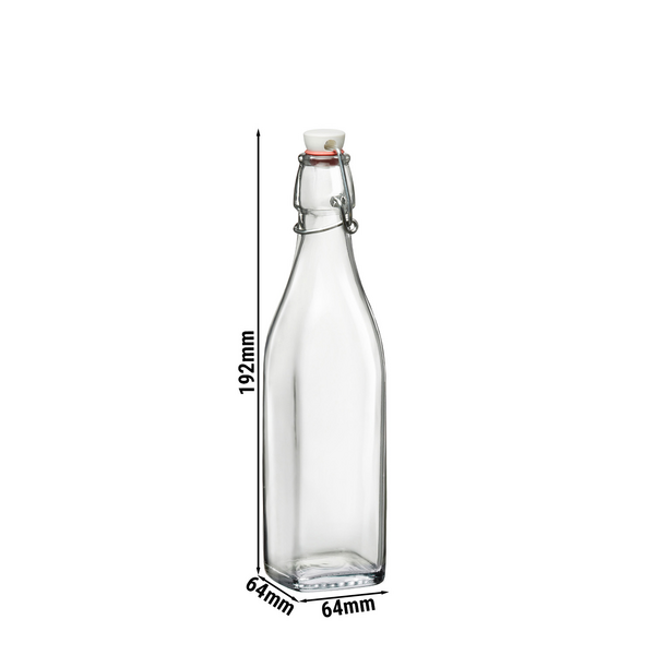 (1 stuk) Glazen fles Bormioli Rocco - DUBLIN - met beugelsluiting - 250 ml