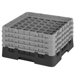 CAMBRO | CAMRACK® - Gläserspülkorb 1/1 - 49 Fächer - mit 4 Extender - 500x500mm - Schwarz