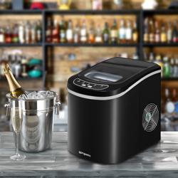 Eiswürfelmaschine - Hohlzylinder - 12 kg/24 h - Schwarz matt