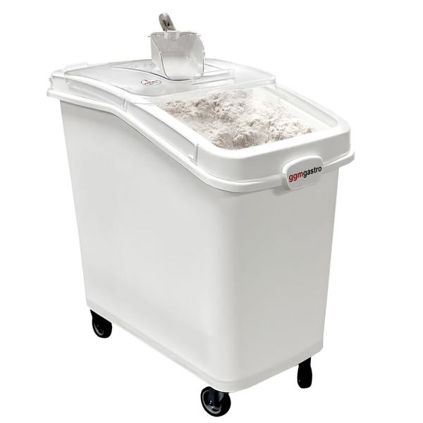 Carrello per farina / Carrello per ingredienti - 100 litri - in polipropilene