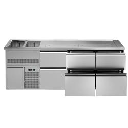 Ψυγείο Πάγκος Μπύρας PREMIUM PLUS - 2500 x 700 χλσ. - 6 Συρτάρια