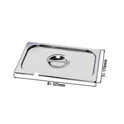 ستانلس ستيل غطاء GN لحاوية أدوات مائدة GN 1/3 - مع فتحة ملعقة - الارتفاع: 29 mm - 325x176 mm