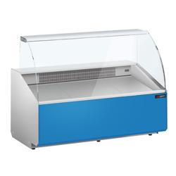 Serve Over Counter - 1568mm - front panel light blue - capacity 324 litres