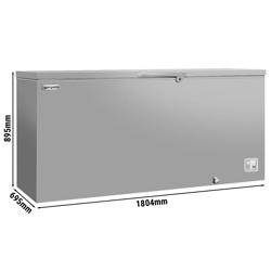Tiefkühltruhe - 1800mm - 534 Liter - Edelstahldeckel - inkl. Trennwand