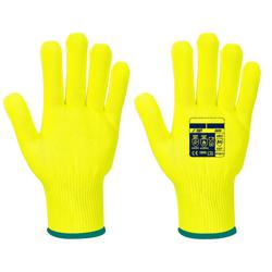 (10 pairs) Cut-Resistant Gloves Pro Cut - Yellow - Size: XXL - Cut Level D - Heat-Resistant up to 100°C