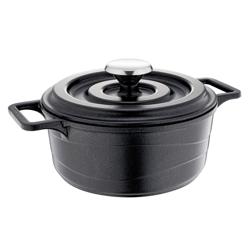 Tigaie mini din aluminiu turnat cu capac din fontă - Ø 140 mm - Înălțime: 63 mm