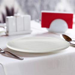 (6 uds) Lux - Plato llano - Porcelana - Ø180mm - Elfenbeinweiß