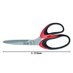 Tijeras para papel - 249mm - Longitud de corte: 80mm - 1 funciones