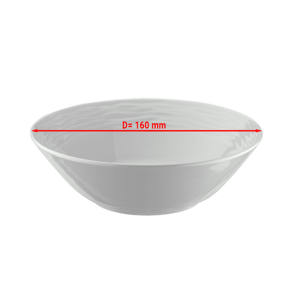 SEA WAVE - castron pentru desert / castron de salată - Ø 16 cm (12 bucăți)