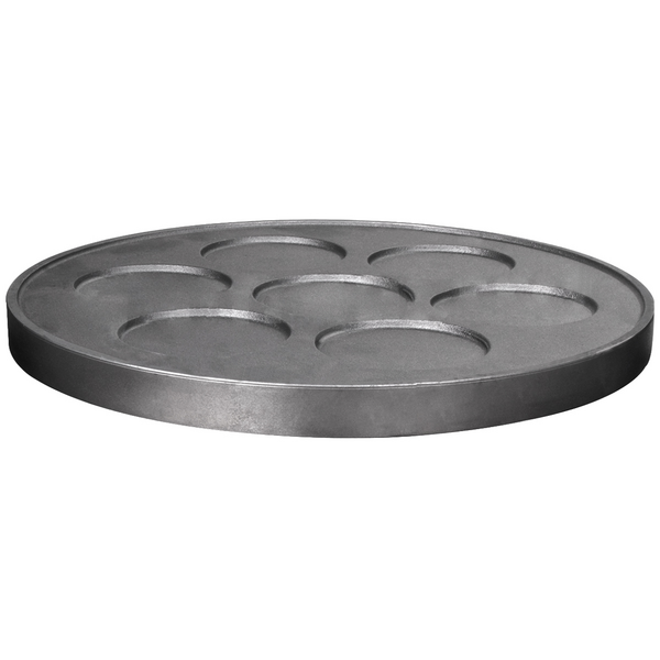 Plaat voor gas pannenkoekenmachine CGOM5 - 7 pannen - Ø 400mm