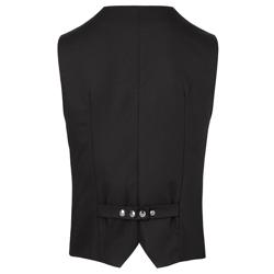 KARLOWSKY | Men's Waistcoat Kai – Black - Size 52 - Tailored Fit - 4 Press Studs - 95°C Washable