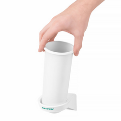 AIR-WOLF | WC borstelhouder - gesloten - ABS kunststof - Wit