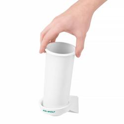 AIR-WOLF | Escobillero WC - cerrado - plástico ABS - blanco