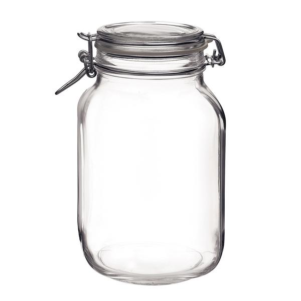 (6 pieces) preserving jar Bormioli Rocco - DUBLIN - 2 liter - with swing top