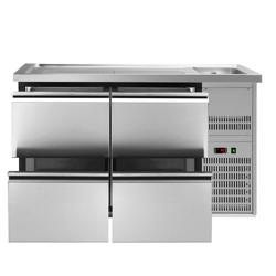 Hűtött bárpult PREMIUM PLUS - 1550x700 mm - 4 fiók