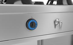 Cocina wok a gas - 56 kW - 4 fuegos - con soporte - incl. 2 grifos