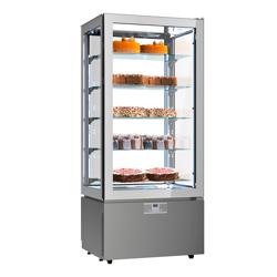 Panoramische koelvitrine - 457 liter - 805mm - 1 glazen deur - met 5 glazen plateaus - NL