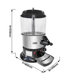Commercial Hot Chocolate Dispenser – 9 L – Black – Manual temp control; no continuous stirrer; water tank; overheat protection
