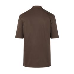 KARLOWSKY | Gustav Men's Chef Jacket – Short Sleeve - Light Brown - Size 50 - Press-Stud Closure