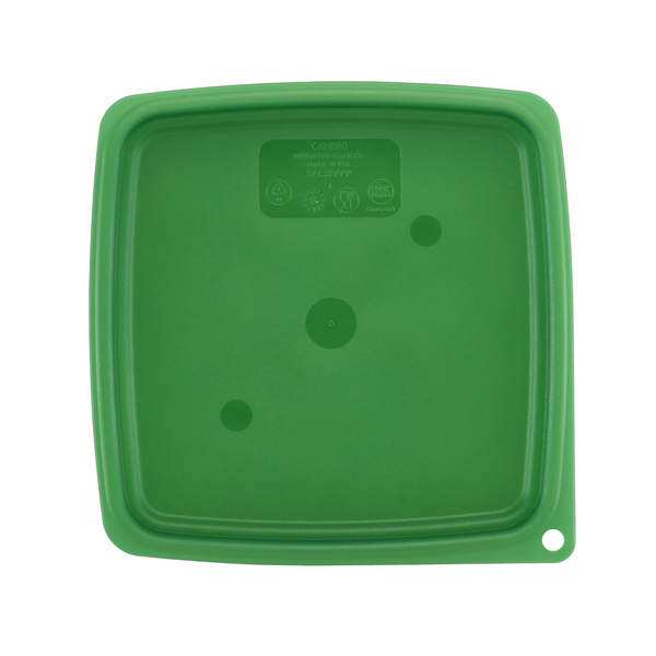 (6 шт) CAMBRO | CAMSQUARES® - Крышка для FreshPro - для 1,9 л и 3,8 л - зеленая