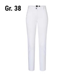 (6 stuks) KARLOWSKY | Dames 5-zakken Broek - Wit - Maat: 38