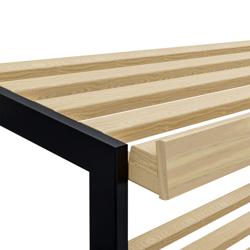 Broodstelling - DUBLIN - 1600mm - met 2 planken - met wielstel - granieten werkblad