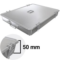 Kapaklı saklama kabı - 700x500x50 mm