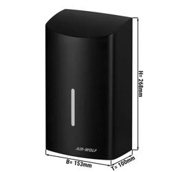 (2 stuks) AIR-WOLF | Handdroger met infraroodsensor - RVS Mat zwart