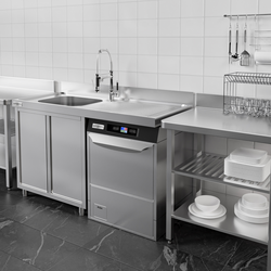 Chiuvetă 1,4m - 1 cuvă în partea stângă L 60 x B 50 x T 30 cm
