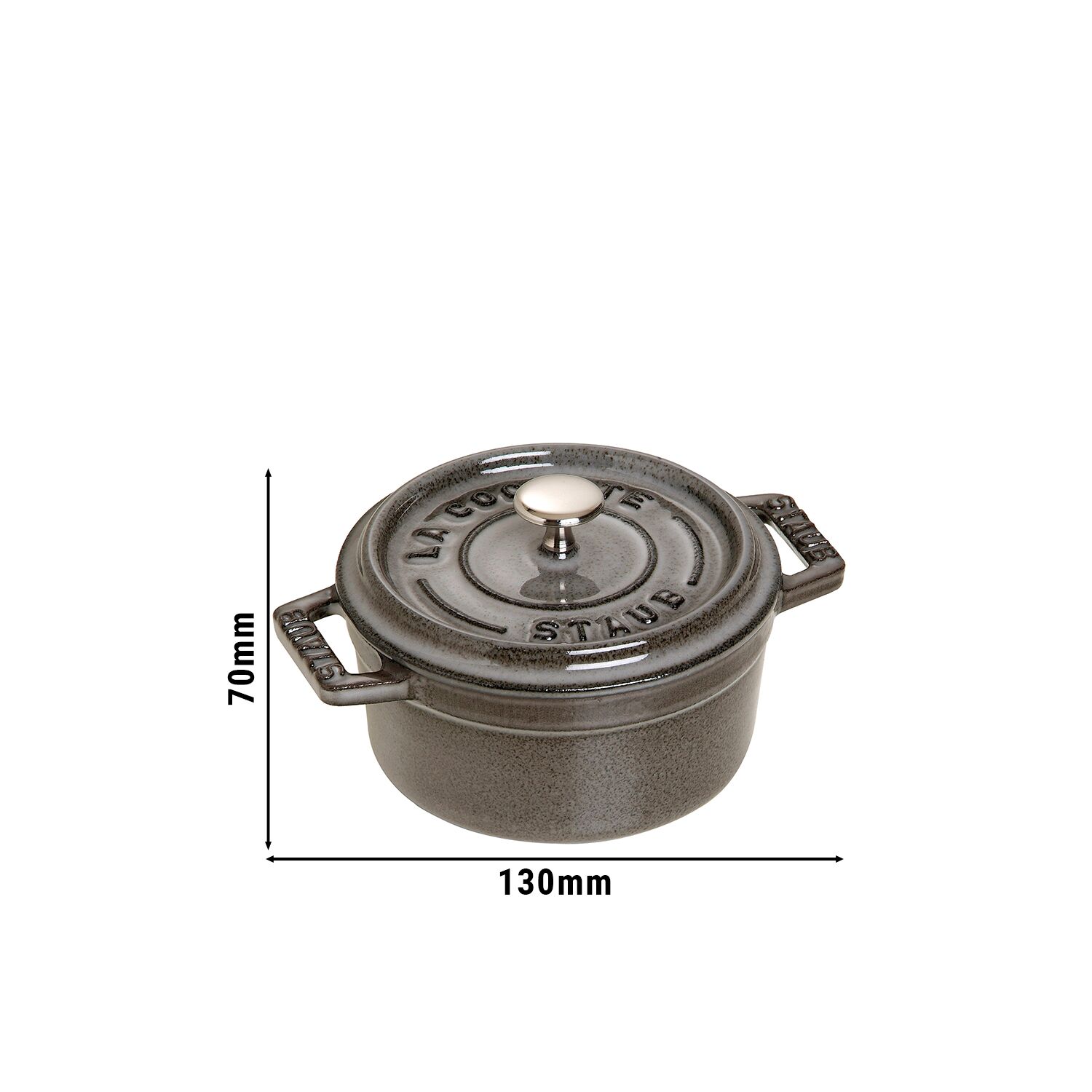 STAUB | LA COCOTTE - Mini Cocotte - Ø 100mm - Fonte - Gris Graphite	