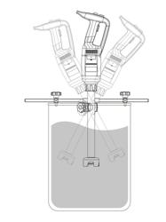 Halterung für Stabmixer - 600x400x40 mm - yhteensopiva: STMA & STMLA