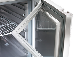 Koelwerkbank PREMIUM PLUS - 1468x600mm - met 2 deuren & met achterwand