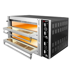 Elektro Pizzaofen - 6+6x 30cm (Breit) - Manuell - inkl. Untergestell