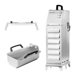 Oliefiltratiemachine - 80l/min | 220-240V/100W | 160x260x(H)485mm | 10,18kg - RVS | automatisch - voor friteuse-olie - zonder koffiefilters