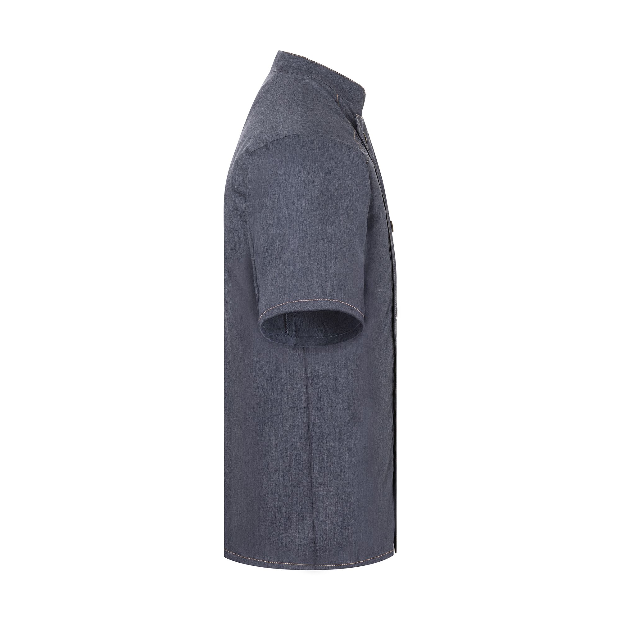 KARLOWSKY | Veste de cuisine à manches courtes style jeans - Noir Vintage - Taille : 50