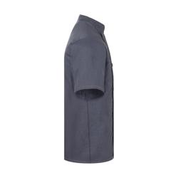 KARLOWSKY | Casaco de cozinheiro de manga curta estilo jeans - Vintage Black - Tamanho: 50