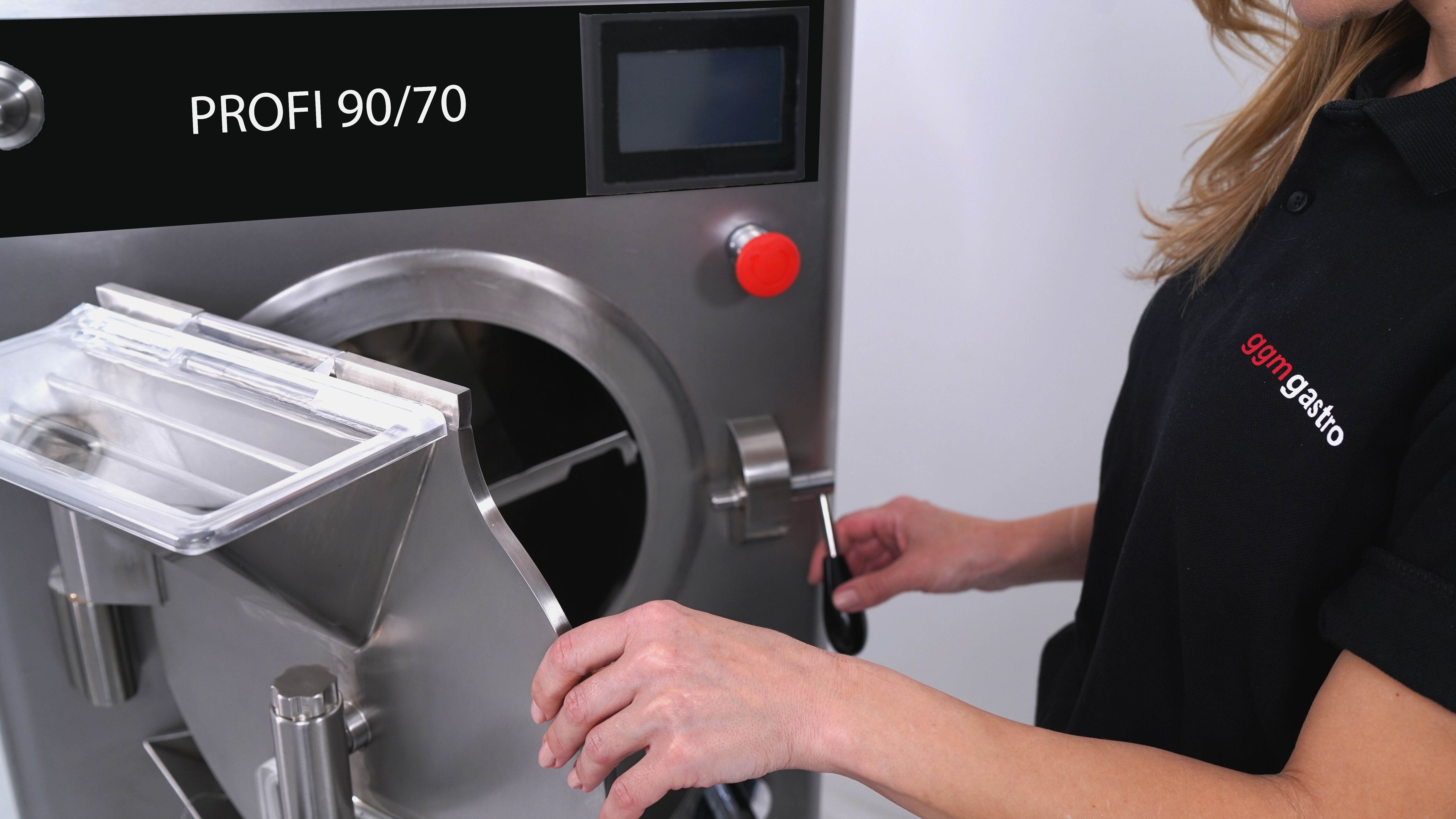 Machine à glace à l’italienne - 75L/h - 11,2kW - Écran tactile - Sur roulettes