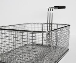 Frituurmand - 280x270x(H)115mm | 15 liter - met hittebestendige handgreep | RVS - passend voor GFB479T-15 & GFB879T-15+15