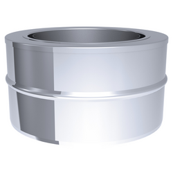 Conduit de cheminée adaptateur inox - Ø 350 mm