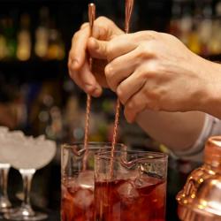 (6 bucăți) Lingură de bar - oțel inoxidabil - lungime 440mm