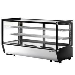 Tisch-Kühlvitrine - 200 Liter - 1220mm - eckig - mit 2 Ablagen